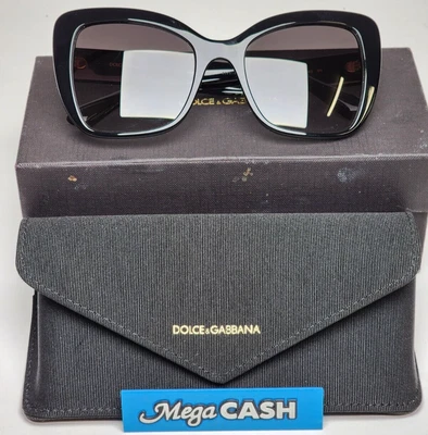 Dolce & Gabbana Cat Eye Sunglasses - 0DG4348F 501/8G  - Black • $269