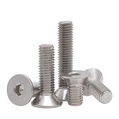 £1.29 • Buy Countersunk Bolt Socket Bolts Allen Key A2 Stainless Steel M2.5 M3 M4 M5 M6 M8