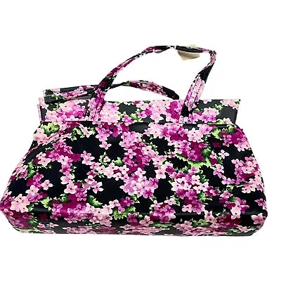 Vintage Morgans Make Up Bag Montreal Dept Store New Purple Floral 1970s New • $34.95