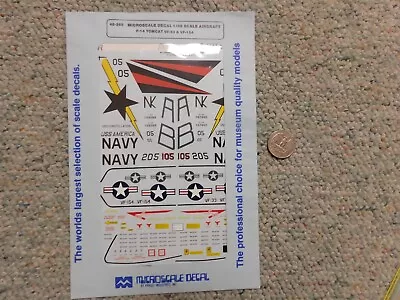 Microscale Decals 1/48 48-268 F-14 Tomcat VF-33 VF-154 G96 • $15.99