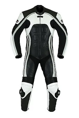 Mens Motorcycle Motorbike CE  Armoured Leather Racing Bikers Suits ONE PCS • $209.62