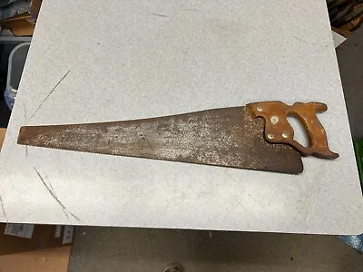 Original Vintage Henry Disston Hand Saw- Great Piece To Restore And Hang • $10