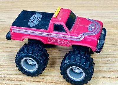 Ms Bigfoot Monster Truck Ford Hot Pink 3  Plastic McDonald's Toy Vintage 1987 • $13.50