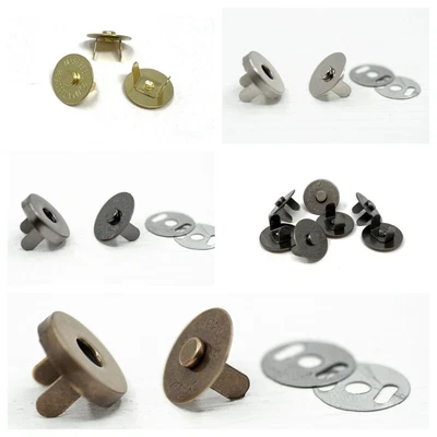 £1.99 • Buy Metal Magnetic Handbag Bag Clasps Buttons Snaps Fasteners Poppers For Bag Making