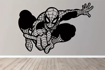 X Large Professional Spiderman Bedroom Vinyl Wall Stickers Art Decals • £16.99