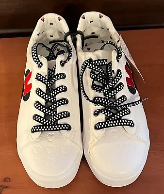 White Disney Minnie Mouse Tennis Shoes Sneakers New With Tags Size 11 Adult • $35
