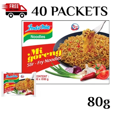 £19.49 • Buy Indomie Mi Goreng Instant Noodles Fried Noodles Original - 40 PACKETS