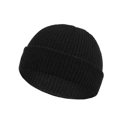 Winter Knit Mens Hat Skullcap Beanie Casual Short Brimless Hip Hop Warm   • $4.08