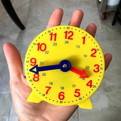 £3.95 • Buy Children Educational Clock Adjustable Time Learning Clock Early Teaching Tool