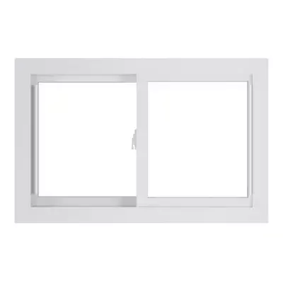 Replacement Window Vinyl White W/Screen Low E Argon Glass Sliding 35.75X23.25 In • $266.66