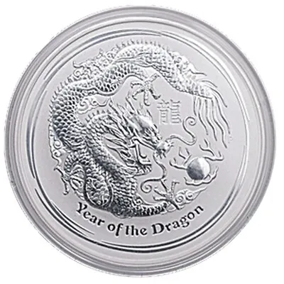 10 Oz 999 Silver Bullion Coin Perth Mint 2012 Lunar Year Of Dragon In Capsule • $391.41