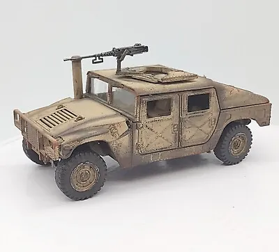 1:35 Scale Built Painted Plastic Model USMC Humvee M1025 HMMWV Iraq Desert • $79.99