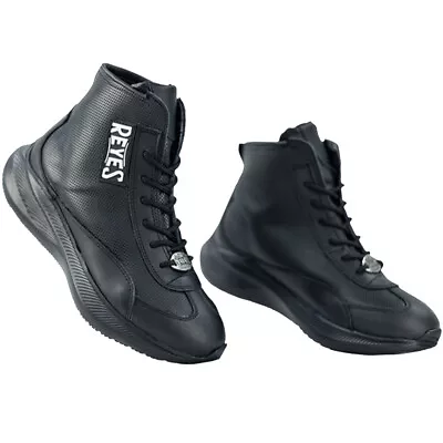 Cleto Reyes Mid Cut Leather Boxing Shoes - Black • $89.95