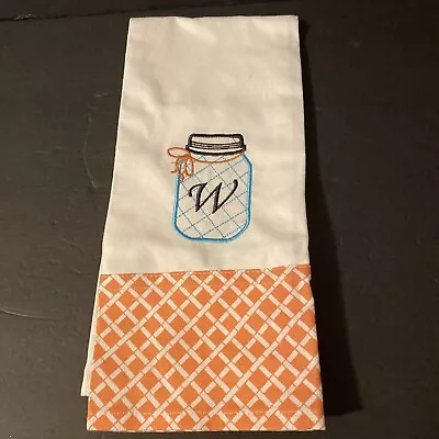 Monogrammed “W” Dish Towel NWOT • $15