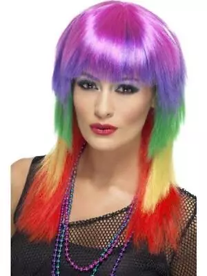 Smiffys Rainbow Rocker Adult Wig One Size Costume 42463 FAST SHIP! B6 • $9.89