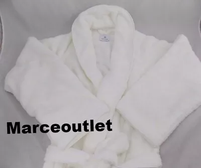 Matouk Cairo Egyptian Cotton MEDIUM / LARGE Bath Robe White / White • $10.49