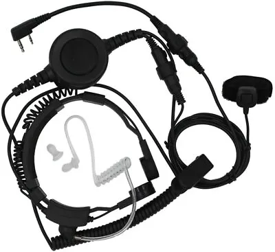 Military Grade Tactical Throat Mic Headset/earpiece With Finger PTT For Baofeng • $60