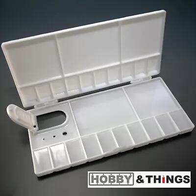 £3.95 • Buy Artist Folding Palette Rectangle Thumb Hole Paint Pallet Pallette