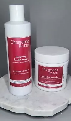 SET: Christophe Robin Color Shield Hair Shampoo & Mask 8.33oz FULL SIZE RV $81 • $29