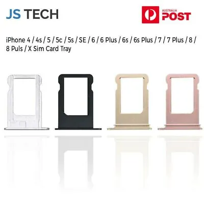 New Replacement Sim Card Tray For IPhone 4 4s 5 5c 5s SE 6 6s 7 8 + Plus X XS  • $7.99