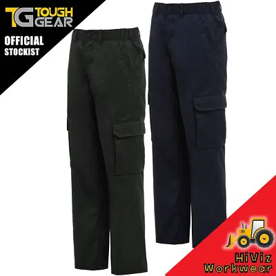 Ladies Womens Cargo Combat Pockets Work Trousers Pants Part Elastic Waistband • £16.95