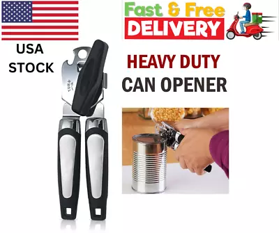 Can Opener Manual With Magnet Stainless Steel Handheld Heavy Duty Can Opener • $19.35