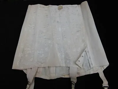 Open Bottom Girdle Hook & Eye Garter Vintage Size 30 Cotton Rayon • $202.10