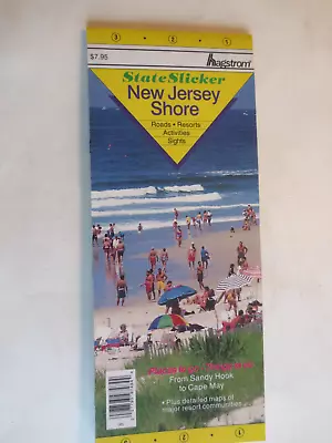 New Jersey Shore State Sticker Hagstrom Map • $2.95