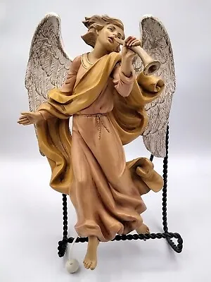 Vintage 11  Italy Hanging Resin Angel Japan Music Box Hark The Heral Angels Sing • $15