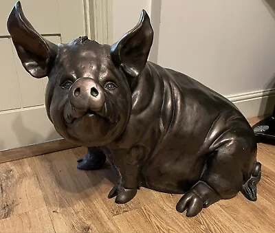 Large Sitting Pig Garden Ornament • £550