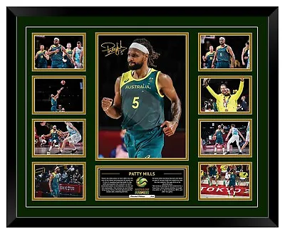 $109.99 • Buy Patty Mills 2020 Olympics Boomers Signed Limited Edition Framed Memorabilia