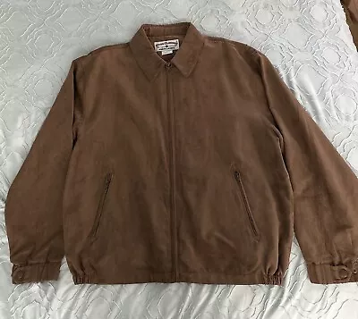 Boca Classics Men's Jacket Coat Brown Micro-Suede Light Weight Size XL New Tags • $24.99