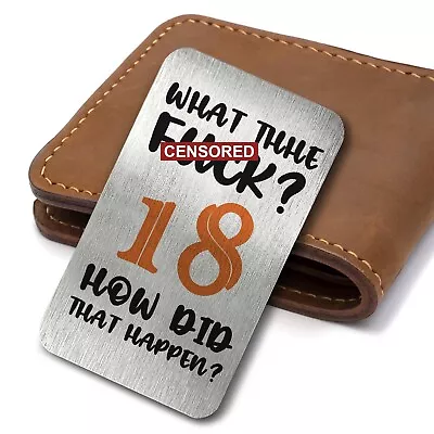 How Did That Happen Funny 18th Birthday Wallet Card Keepsake Birthday Gift • £3.99