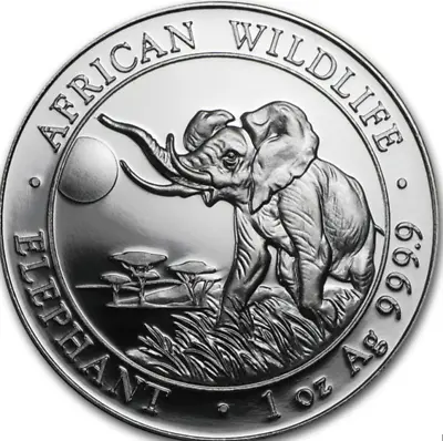 2016 Somalia 1 Oz Silver Elephant In Air-Tite Capsule • $39.75