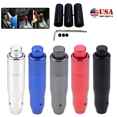 Aluminum Metal Car Automatic Gear Stick Shift Knob Shifter Lever With Button • $13.35