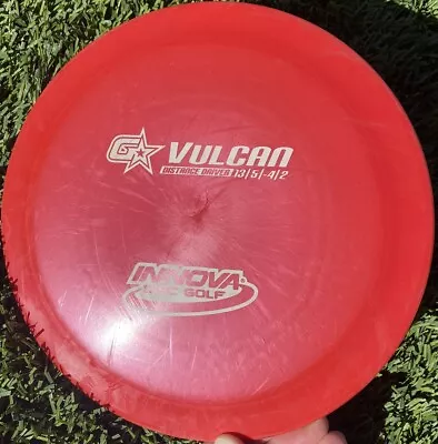 🖖🏻 Red Innova GStar Vulcan 174g 6.5/10 White Matte Stamp Inked Broken Box • $21.49