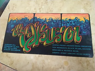1969 Avalon Ballroom Original Concert Poster Van Morrison Black Pearl Saloon • $49.99