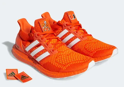 Adidas UltraBOOST 1.0 DNA University Of Miami Hurricanes Orange FY5812 Sz 8 Men • $129.99