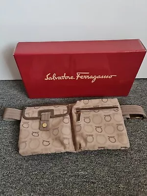 Authentic Salvatore Ferragamo Gancini Belt Bag • $358