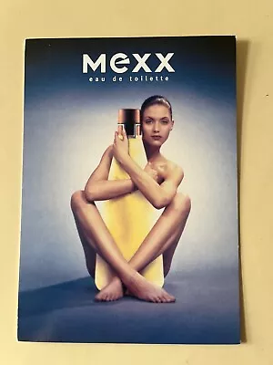 Mexx Eau De Toilette Perfume Promotional Advertising Post Card - Danish 1997 • £1.80