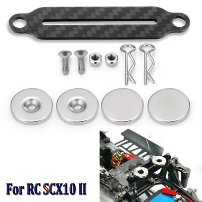 Carbon Fiber Body Shell Post Mount Magnet Bracket For 1/10 RC SCX10 II AX90046 • $16.75