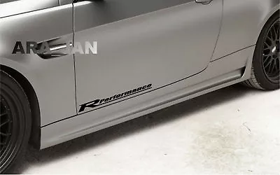 $23.96 • Buy Racing Performance Sport Vinyl Decal Sticker Car Logo Auto Door Emblem 2 Pcs