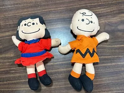 Vintage  Peanuts Charlie Brown Lucy Rag Cloth Rag  Dolls By Ideal • $14.99