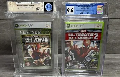 Marvel Ultimate Alliance 2 + Special Edition Bundle Lot Xbox 360 WATA VGA CGC • $1169.99