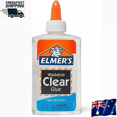 $5.49 • Buy Elmer's Liquid School Glue,Clear,Washable, 147ml, 1 Count Great For Making Slime
