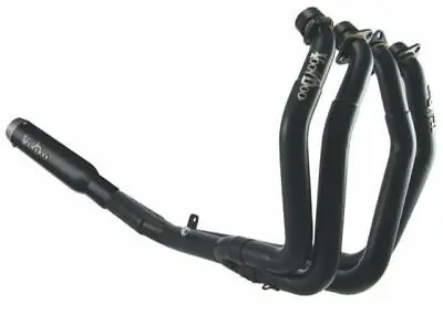 VooDoo 4 Into 1 Mini Meg Exhaust Hayabusa 2022-2024 Stock Swingarm Width Black • $819.95