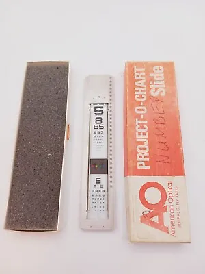 Vintage American Optical Project O Chart Slide In Original Box • $35