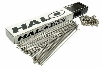 £4.99 • Buy 6 Halo BMX Spokes - Black Or Silver Stainless With Nipples