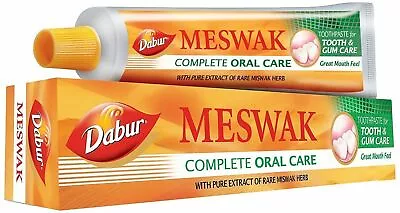 Meswak Tooth Paste 100g Ayurvedic Extract Of Miswak Plant (BUY 3 +1 BRUSH FREE) • £14.26