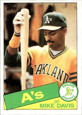 1985 Topps #778 Mike Davis Oakland Athletics Baseball • $1.76